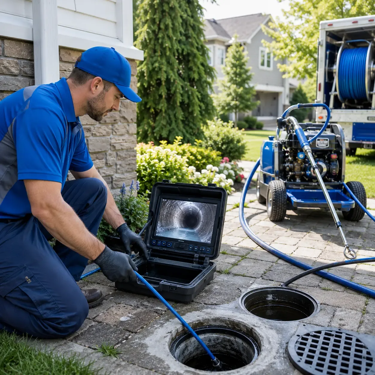 Outdoor drain cleaning professionals serving Blanchard, OK