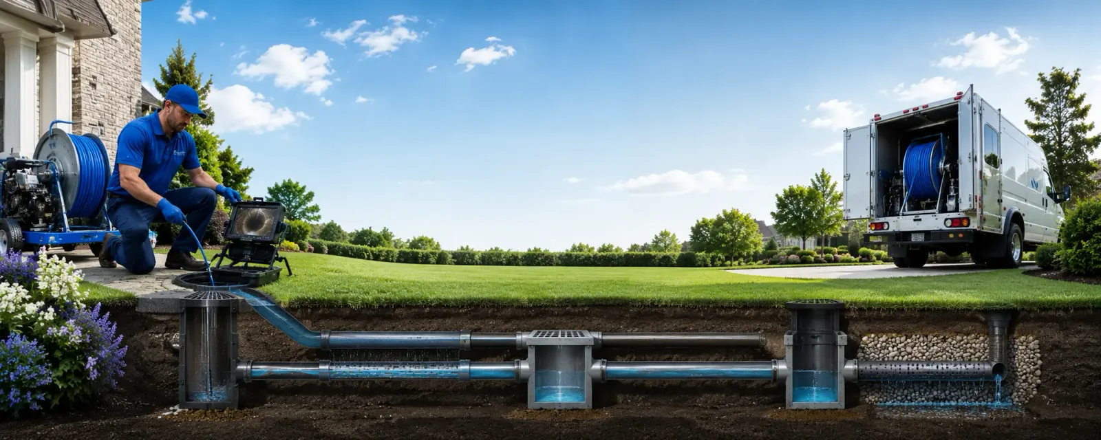 Outdoor drain cleaning information for Blanchard, OK